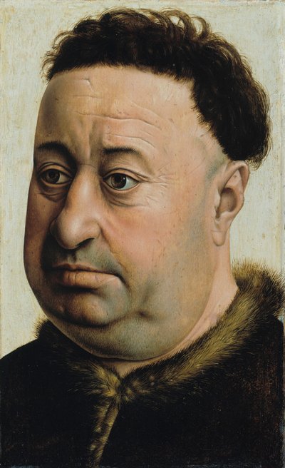Portrait of a Corpulent Man, presumably Robert de Masmines by Robert Campin
